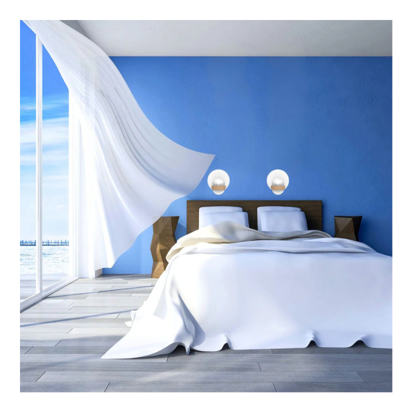 Applique murale – Double éclairage doux et raffiné, design rond made in France