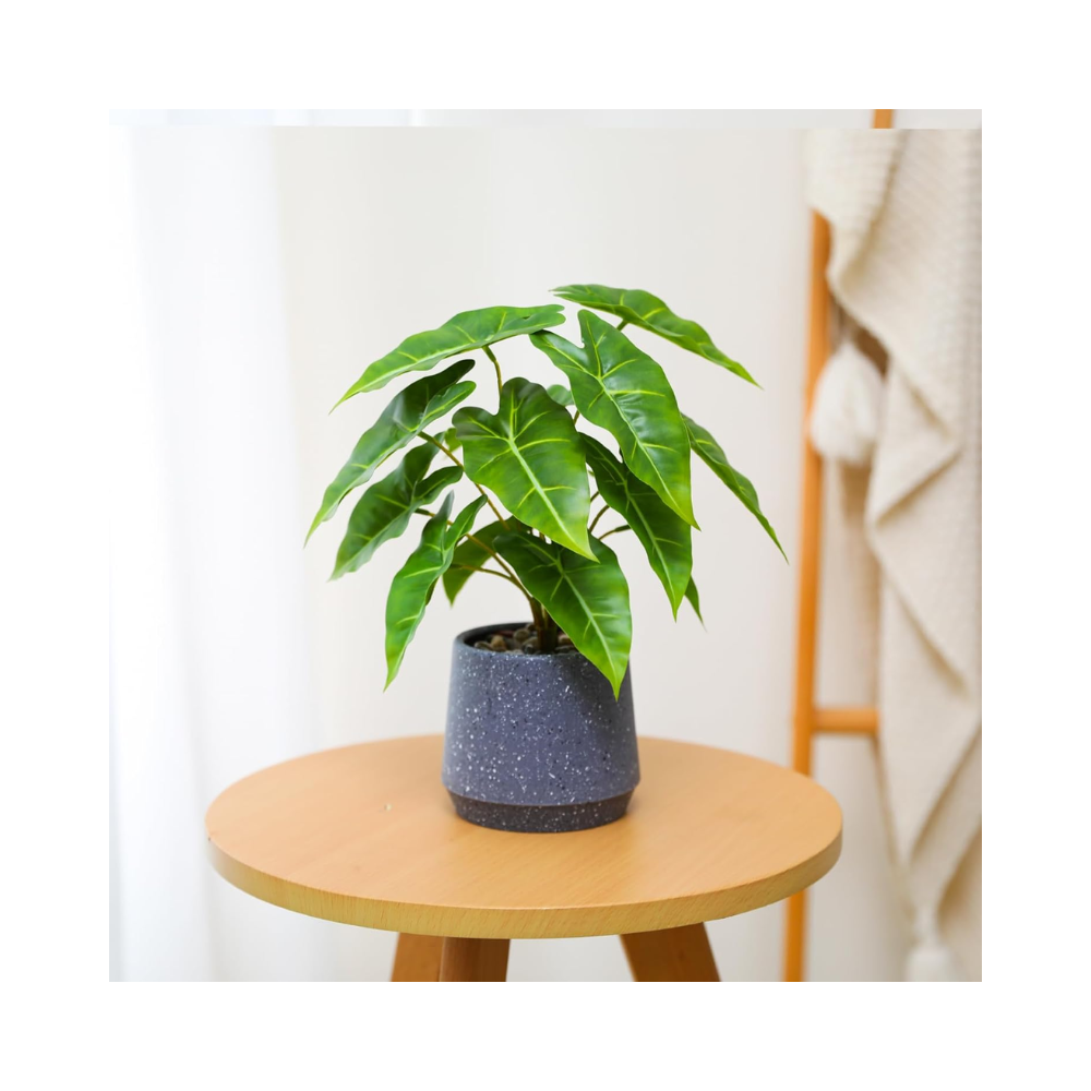 Plante verte artificielle en pot – 33 cm – Décoration maison, bureau, salon