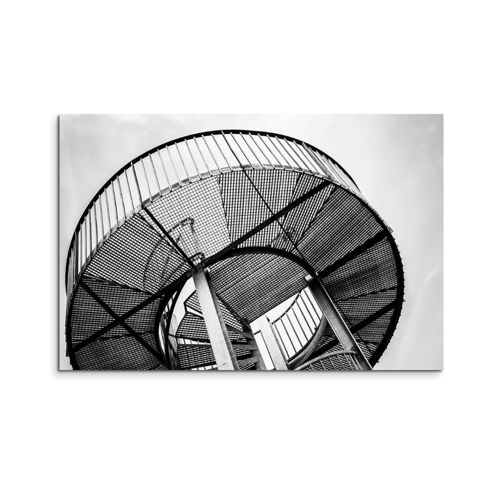 Toile décorative moderne en métal – Photo style industriel – 120 x 80 cm