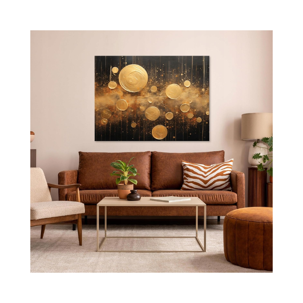 Tableau moderne sur toile – 60 x 40 cm – Impression artistique encadrée bois