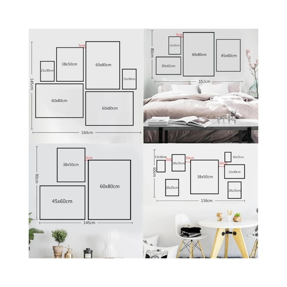 Affiche sur toile de style industriel – 60 x 80 cm – Noir, blanc et gris