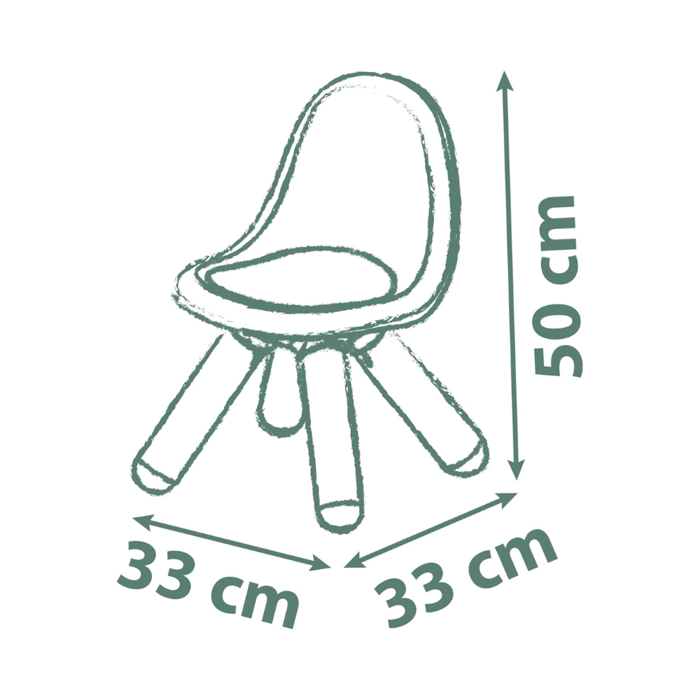 Chaise Kid Terracotta (Matière Recyclée, Anti-UV, Dès 18 Mois, Fabrication Française)