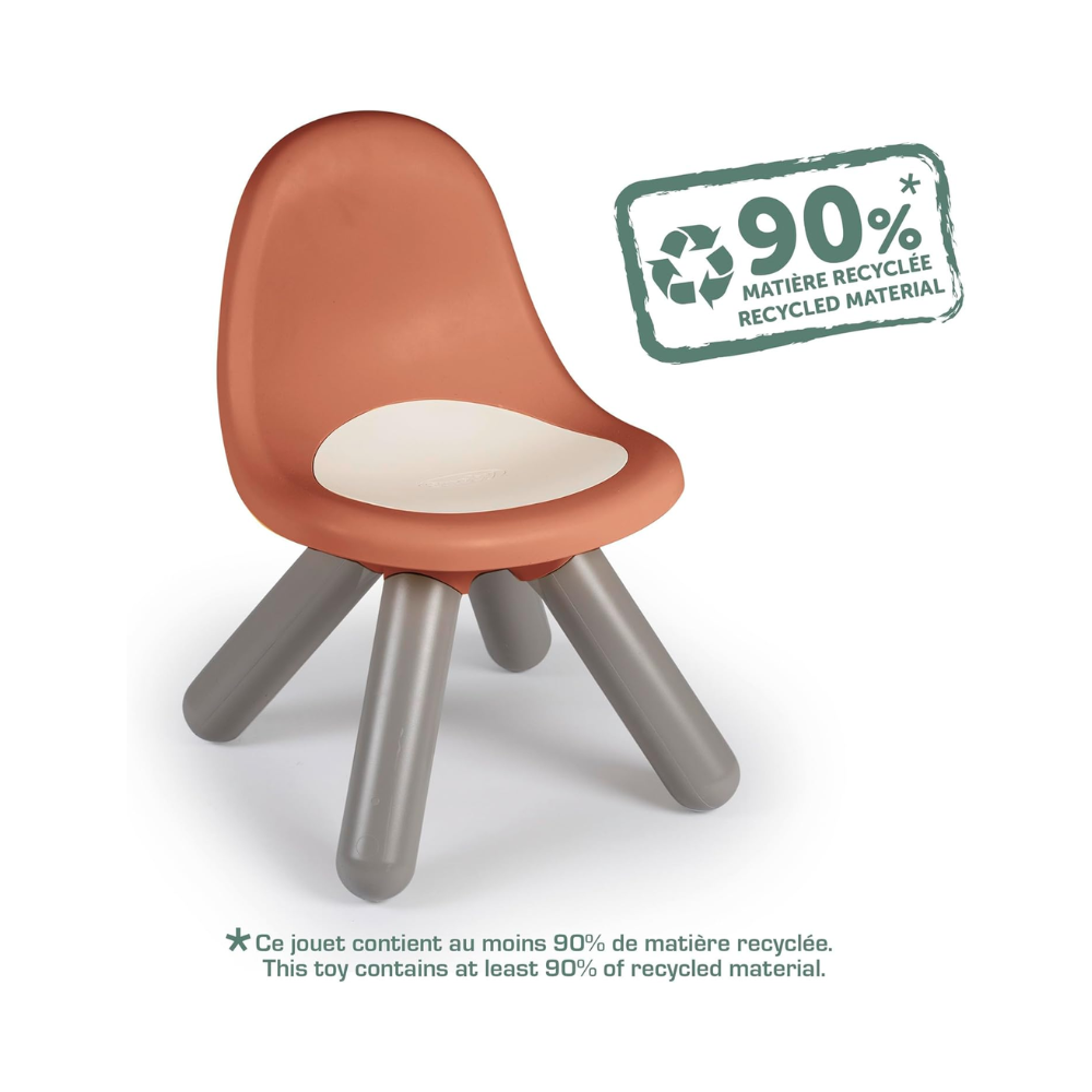 Chaise Kid Terracotta (Matière Recyclée, Anti-UV, Dès 18 Mois, Fabrication Française)