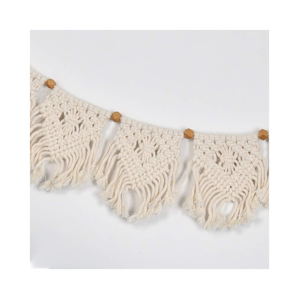 Macramé mural bohème – tapisserie tissée, tenture murale chic