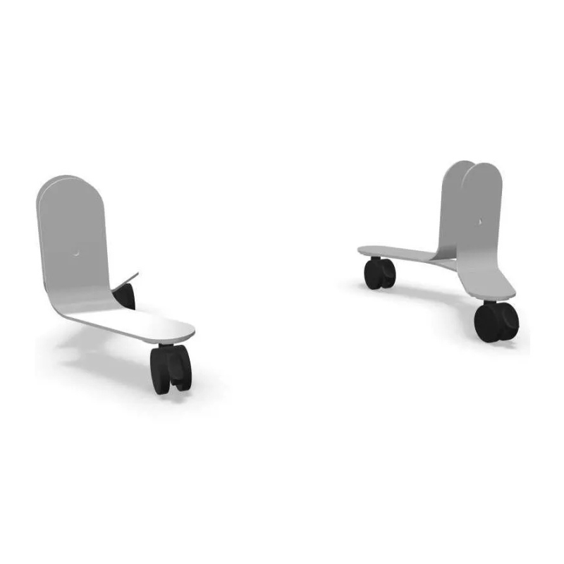 Pieds roulettes pour cloisons SOLANGE (jeu de 2)