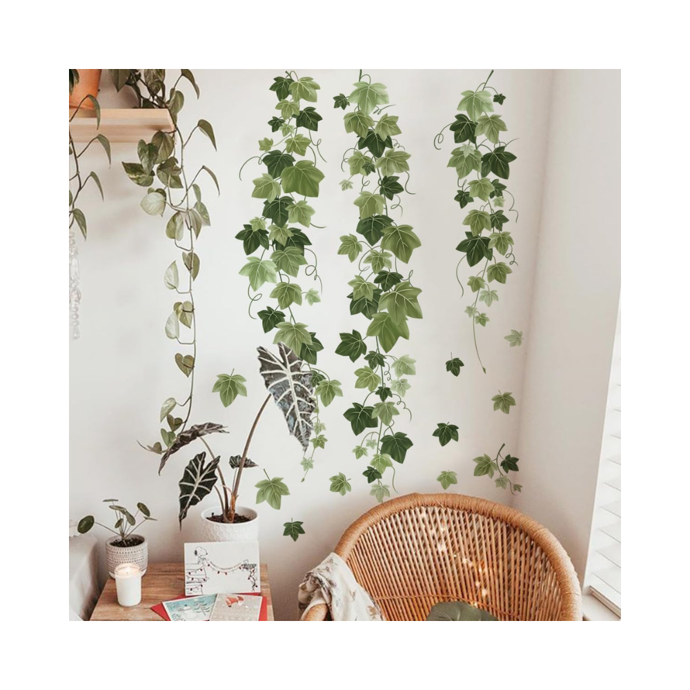 Stickers muraux feuilles vertes – lierre et vignes