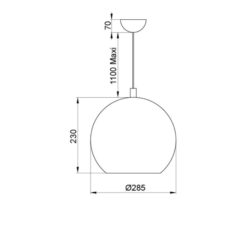Suspension – Luminaire design en métal chromé au style contemporain