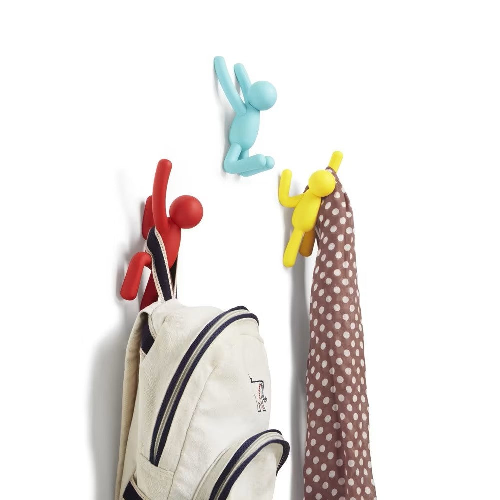 Patère buddy en pvc coloré