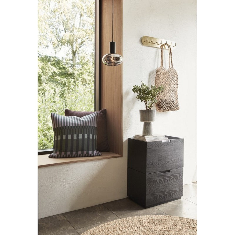 Porte manteau mural métal 7 patères Hübsch