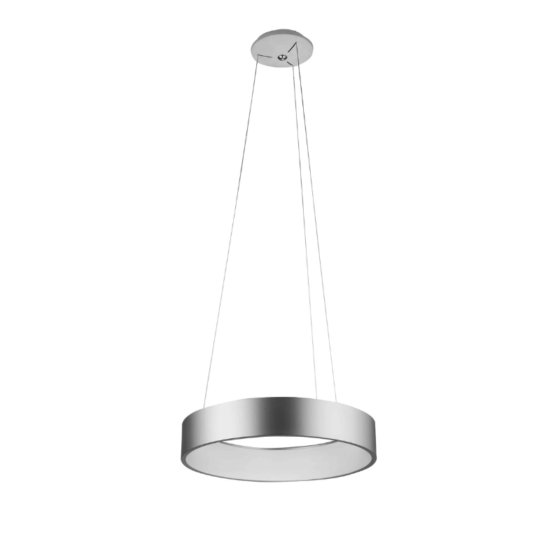 Suspension – Luminaire design LED en aluminium brossé