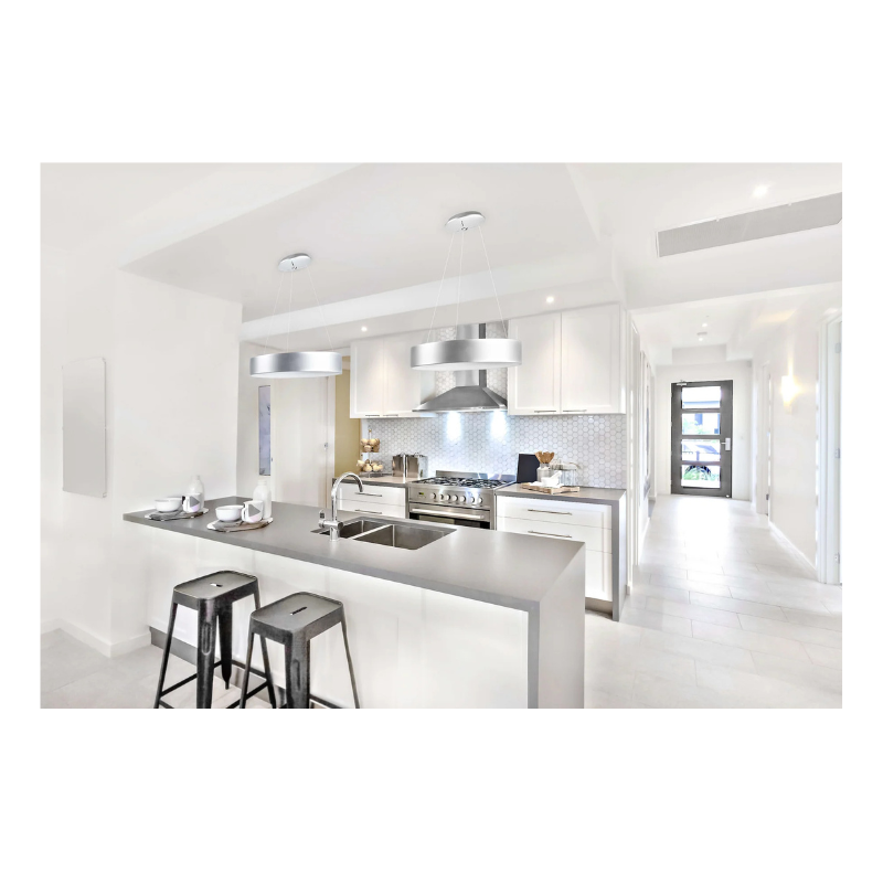 Suspension – Luminaire design LED en aluminium brossé