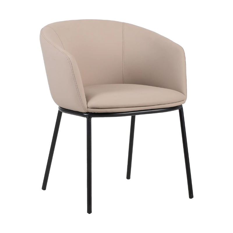 Fauteuil polyuréthane ARCO pieds métal