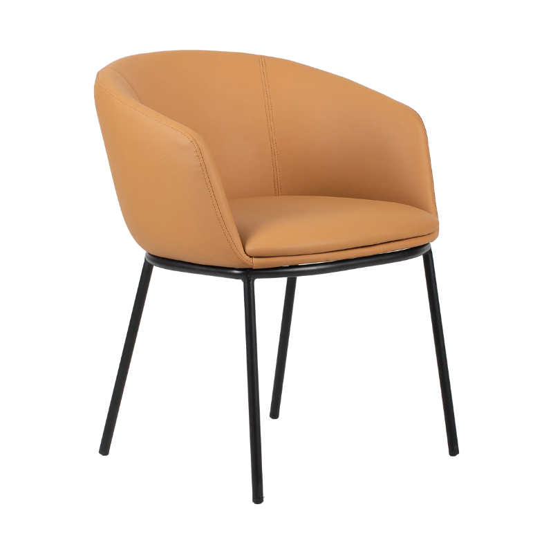 Fauteuil polyuréthane ARCO pieds métal