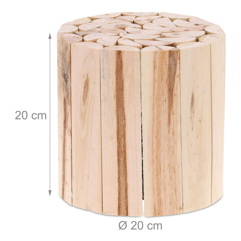 Tabouret rond Relaxdays 20x20cm