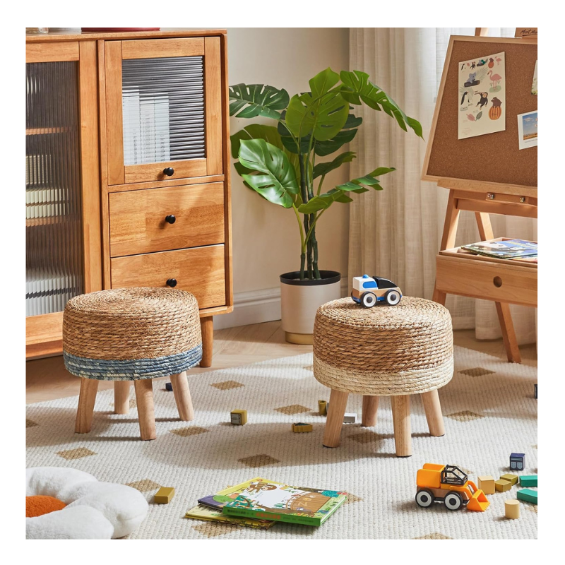 Petit tabouret en bois Ottoman