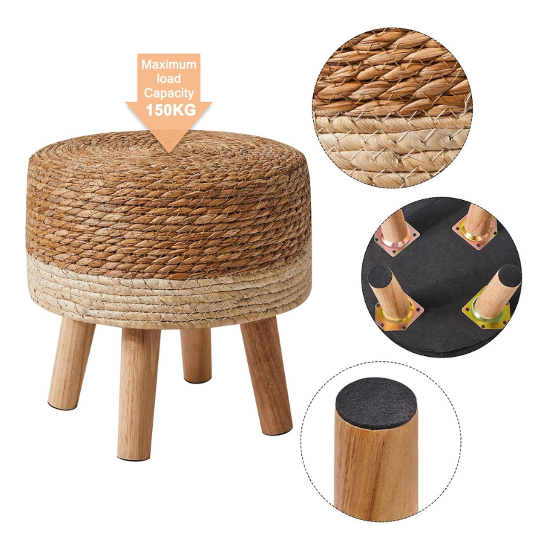Petit tabouret en bois Ottoman