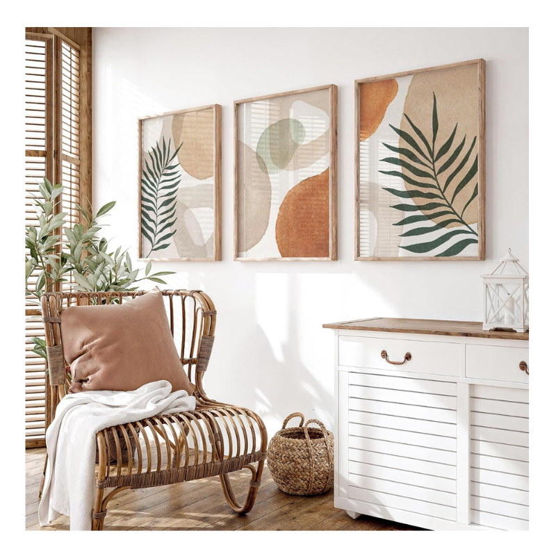 Lot de 3 tableaux Déco Hobo 30x40cm