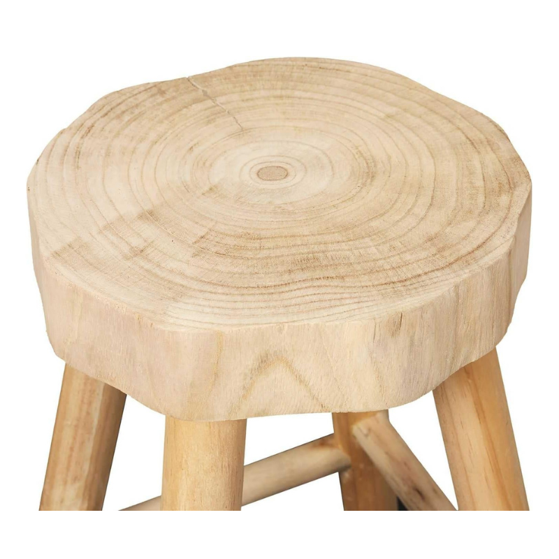 Lot de 2 tabourets en bois Harald