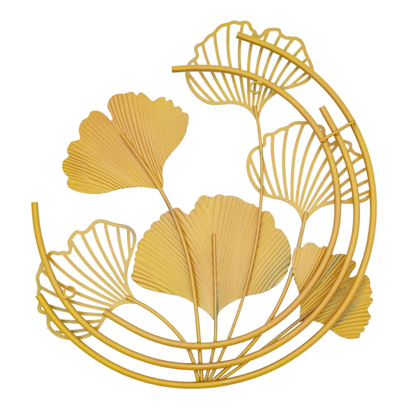 Lot de 3 déco murales feuilles de ginkgo