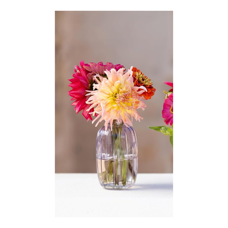 Vase en verre - lilas