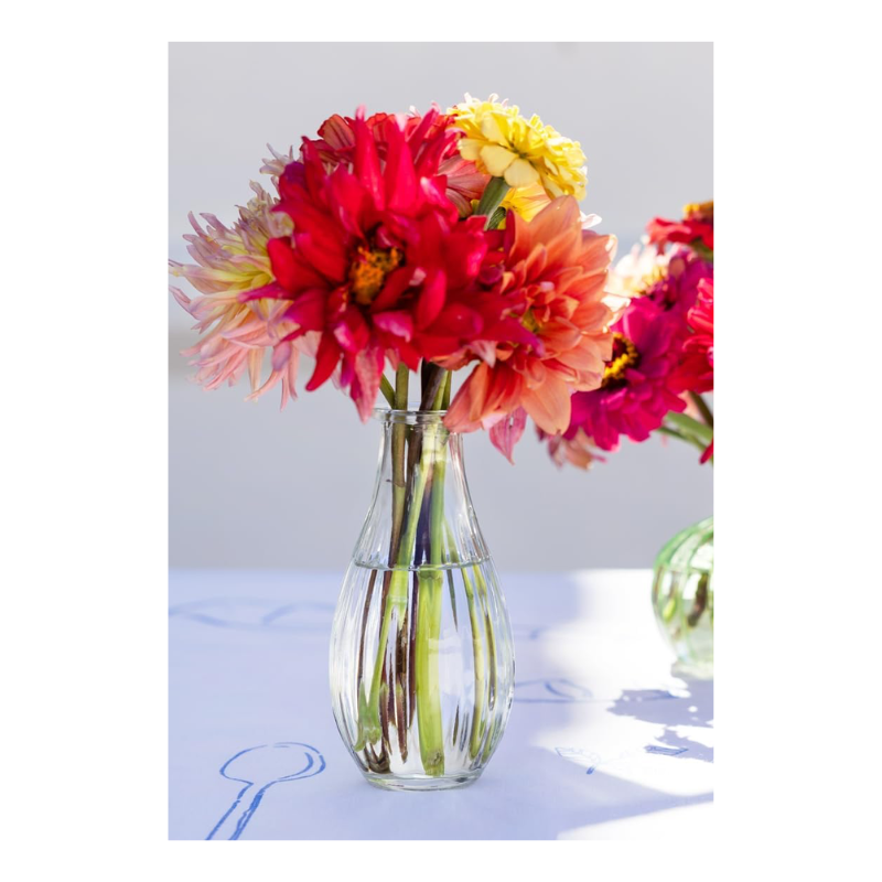 Vase en verre 14cm - transparent