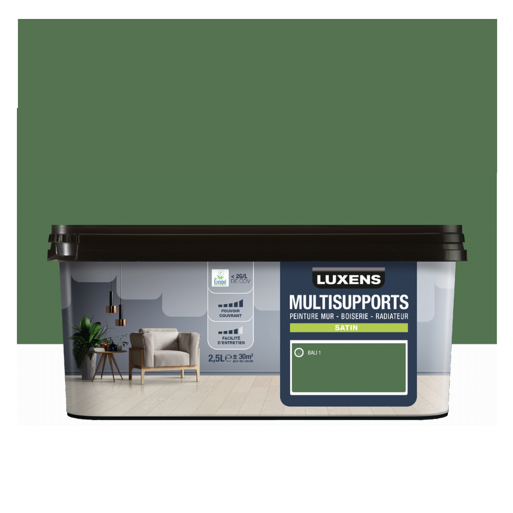 Peinture intérieure satin BALI 1 - 2.5L LUXENS