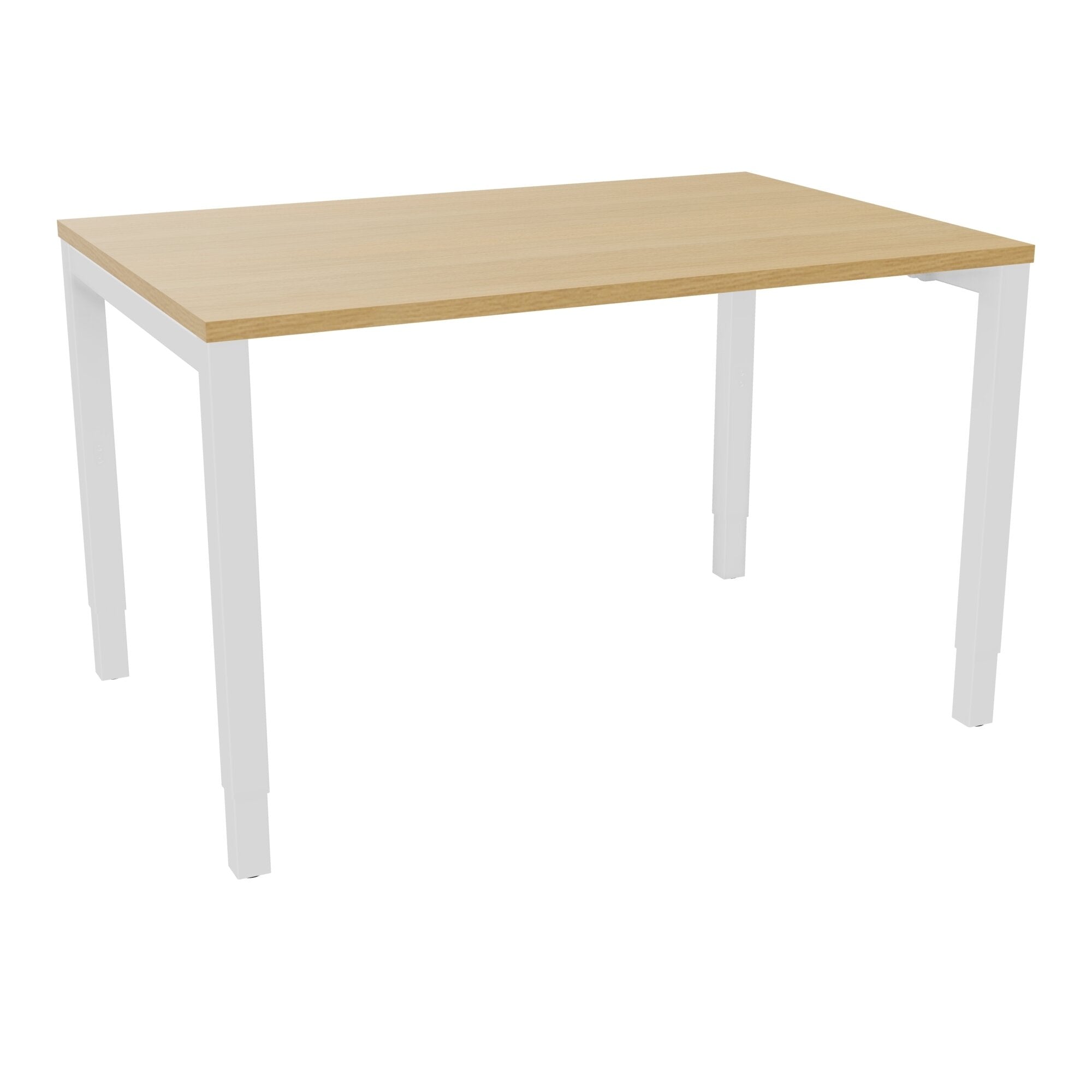 Bureau rectangle Arial - Plateau mélaminé chêne clair