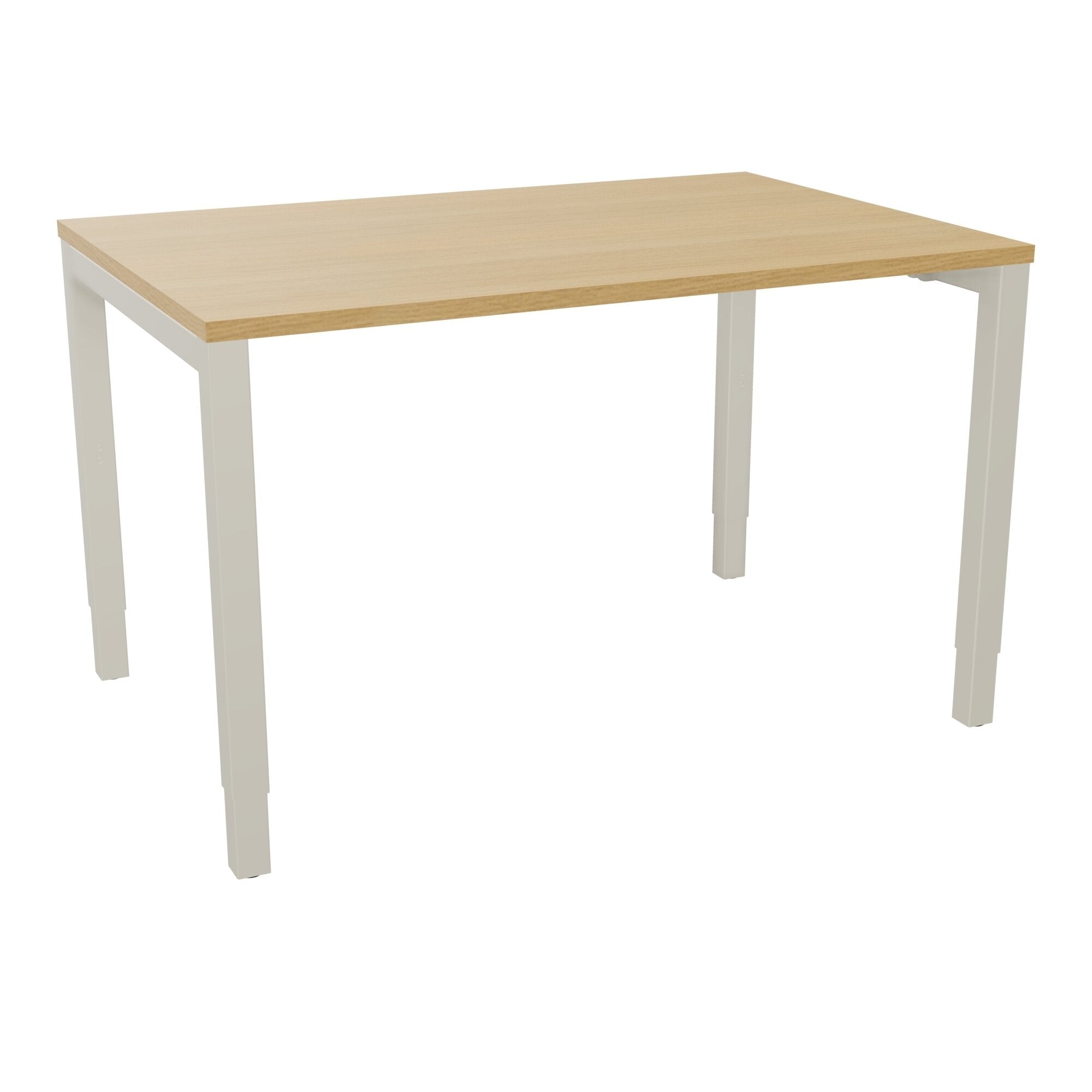 Bureau rectangle Arial - Plateau mélaminé chêne clair