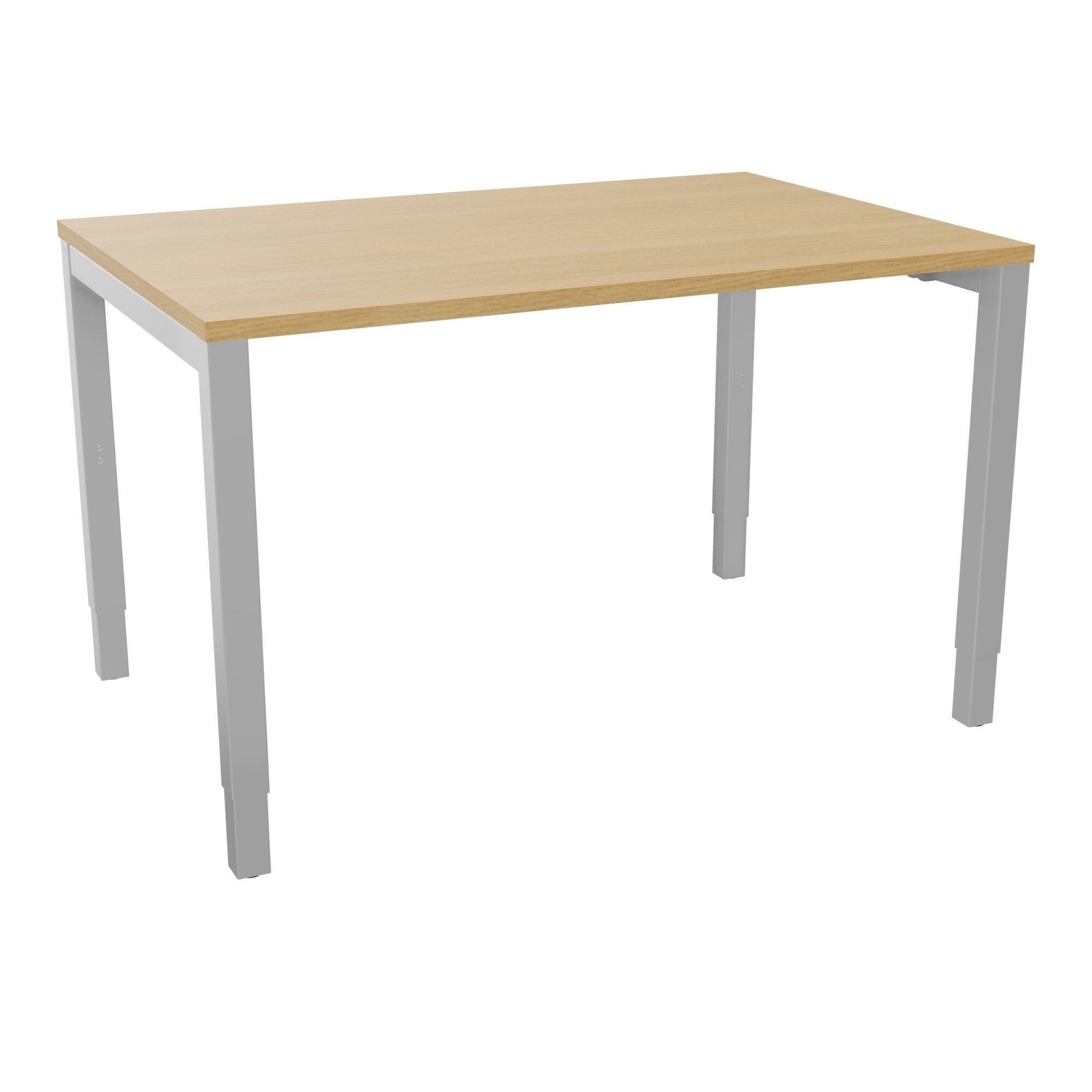 Bureau rectangle Arial - Plateau mélaminé chêne clair