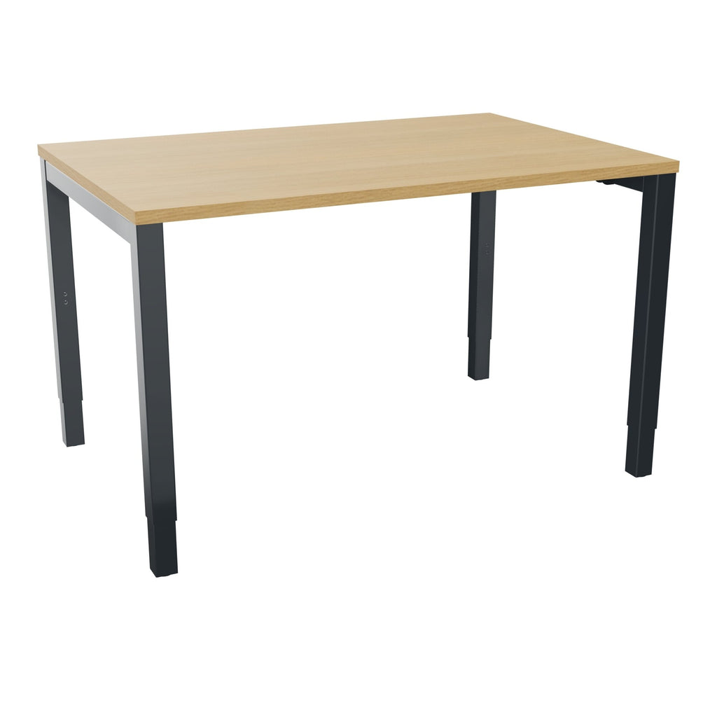 Bureau rectangle Arial - Plateau mélaminé chêne clair