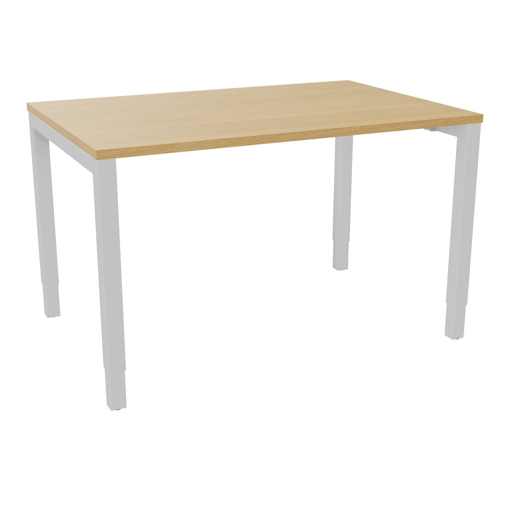 Bureau rectangle Arial - Plateau mélaminé chêne clair