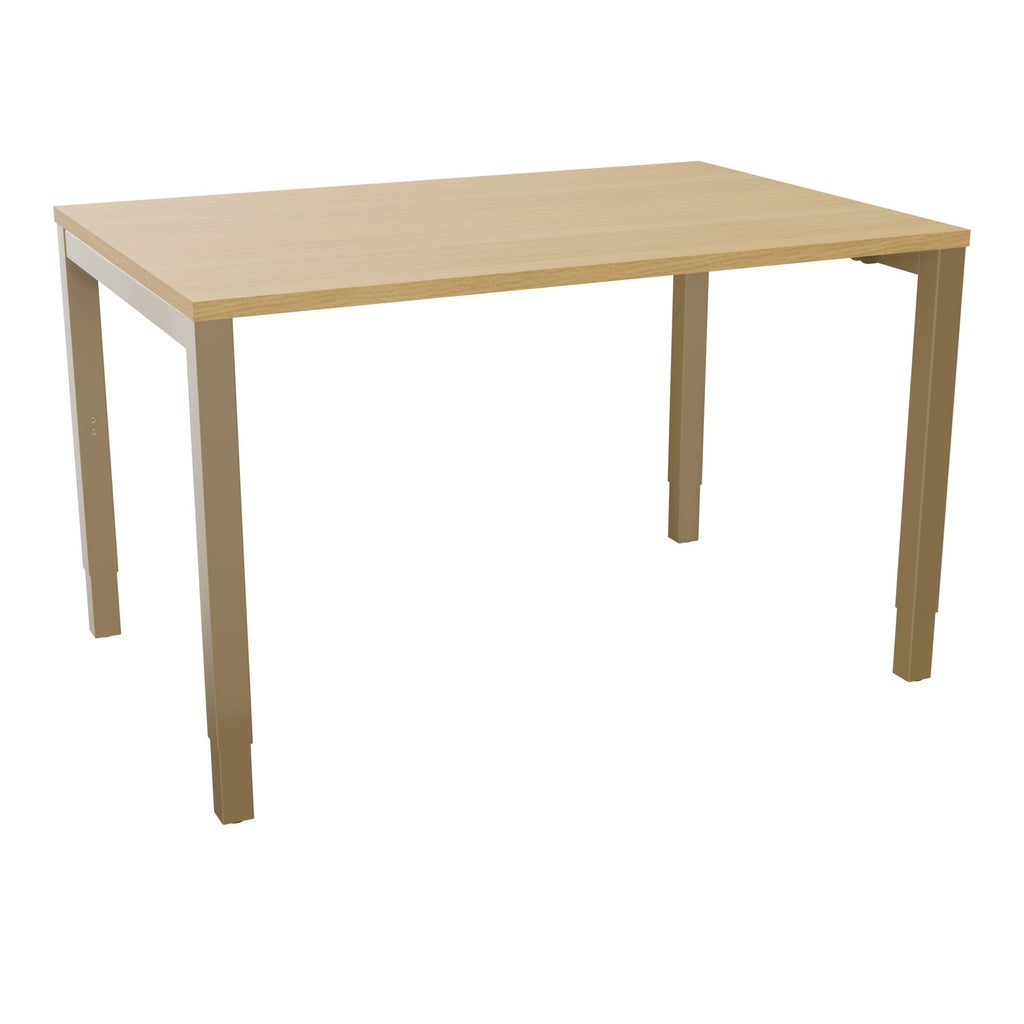 Bureau rectangle Arial - Plateau mélaminé chêne clair