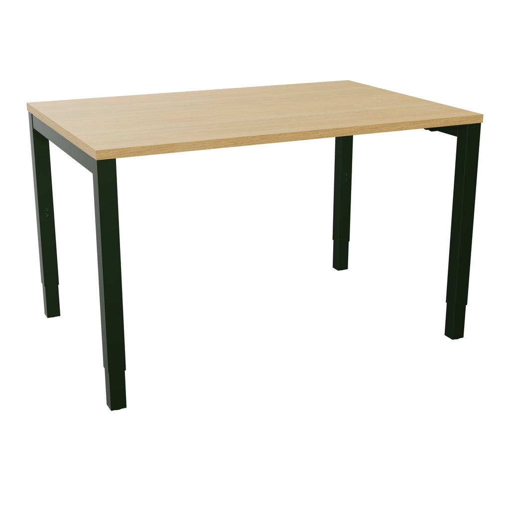 Bureau rectangle Arial - Plateau mélaminé chêne clair