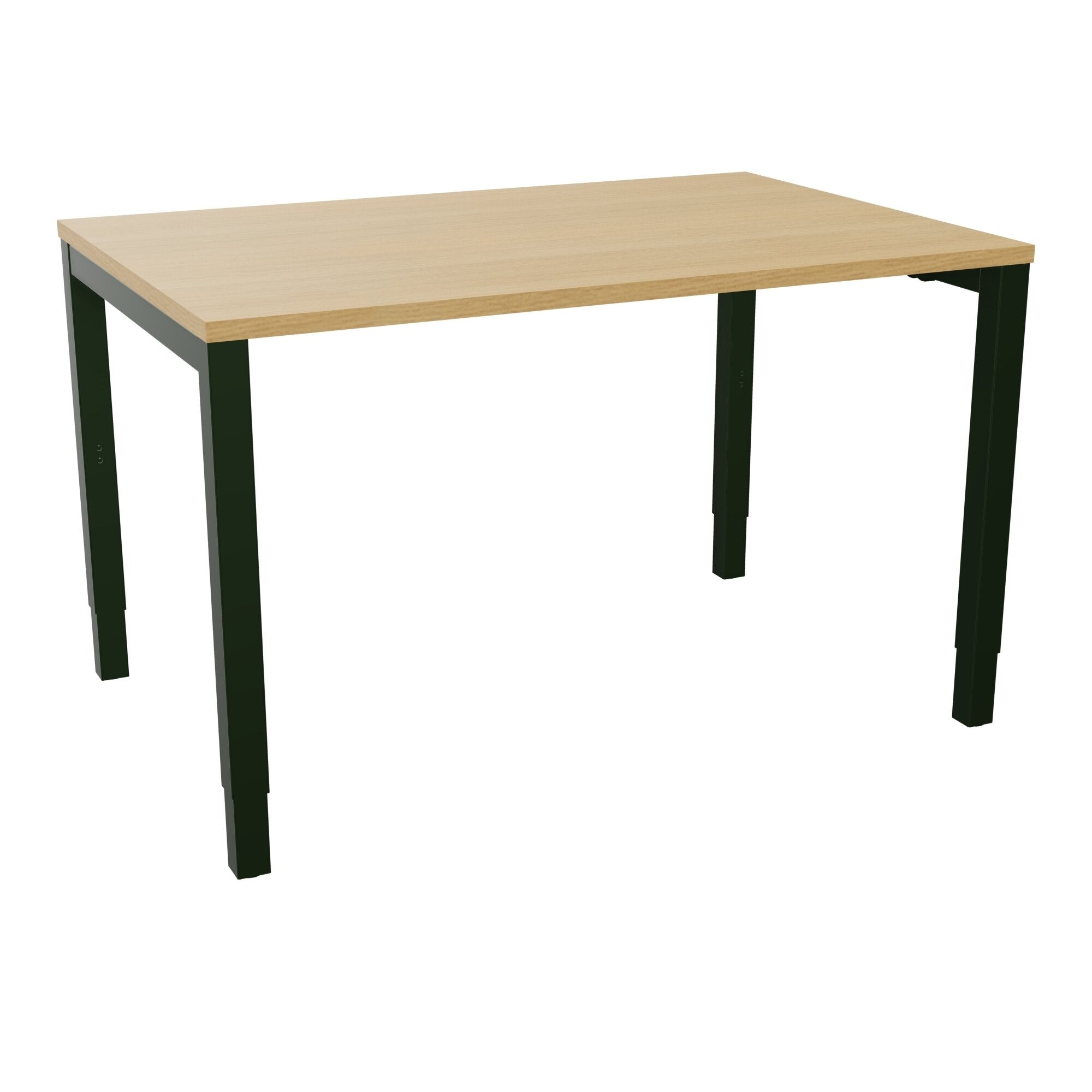 Bureau rectangle Arial - Plateau mélaminé chêne clair