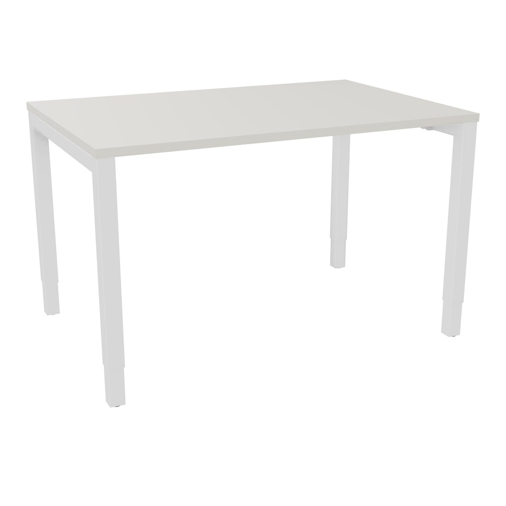 Bureau rectangle Arial - Plateau mélaminé gris brume