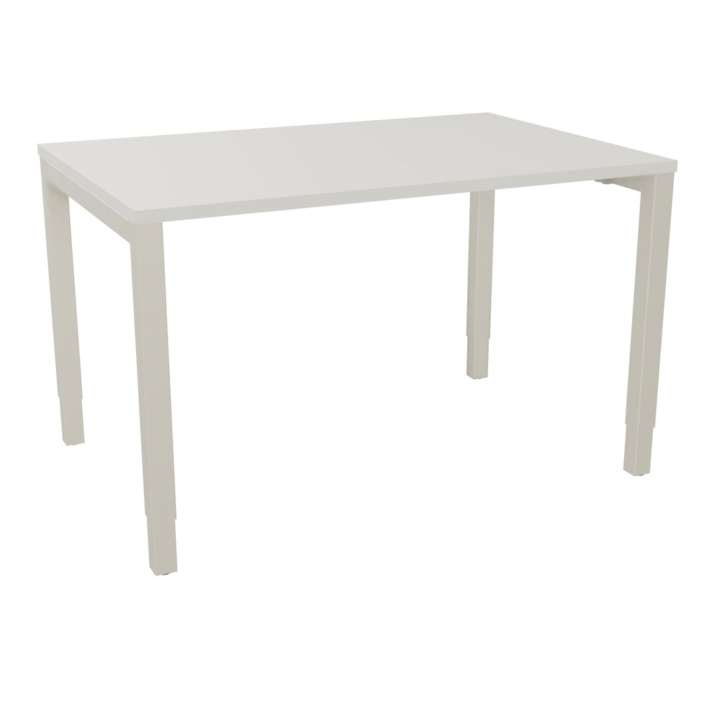 Bureau rectangle Arial - Plateau mélaminé gris brume