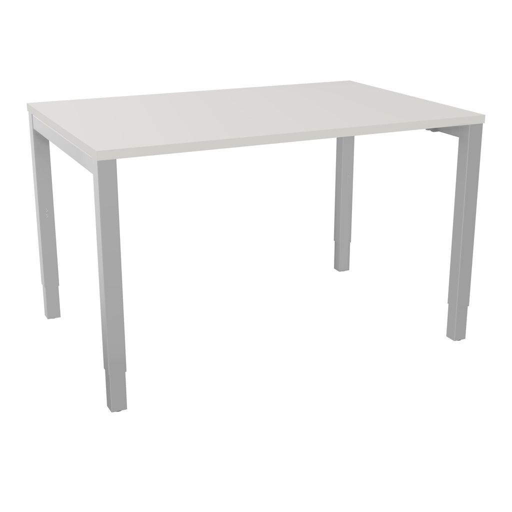 Bureau rectangle Arial - Plateau mélaminé gris brume