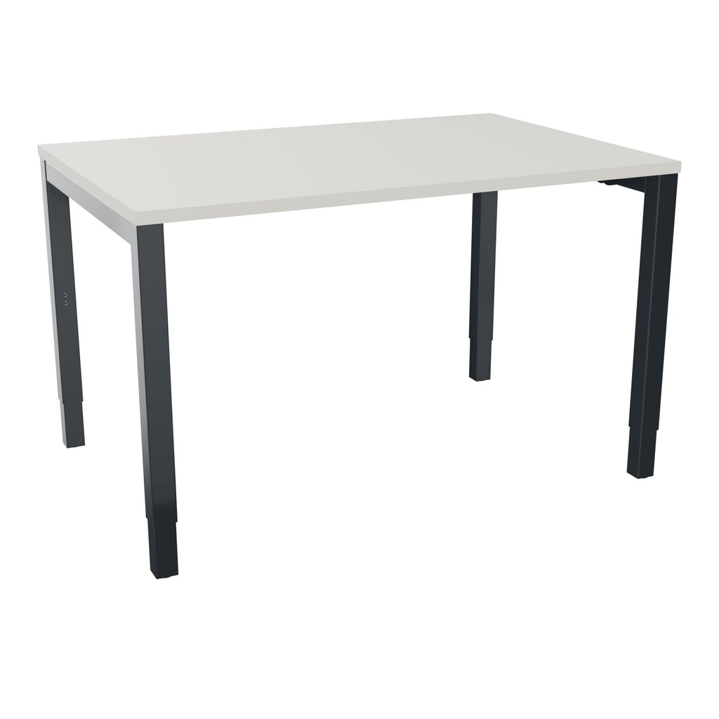 Bureau rectangle Arial - Plateau mélaminé gris brume