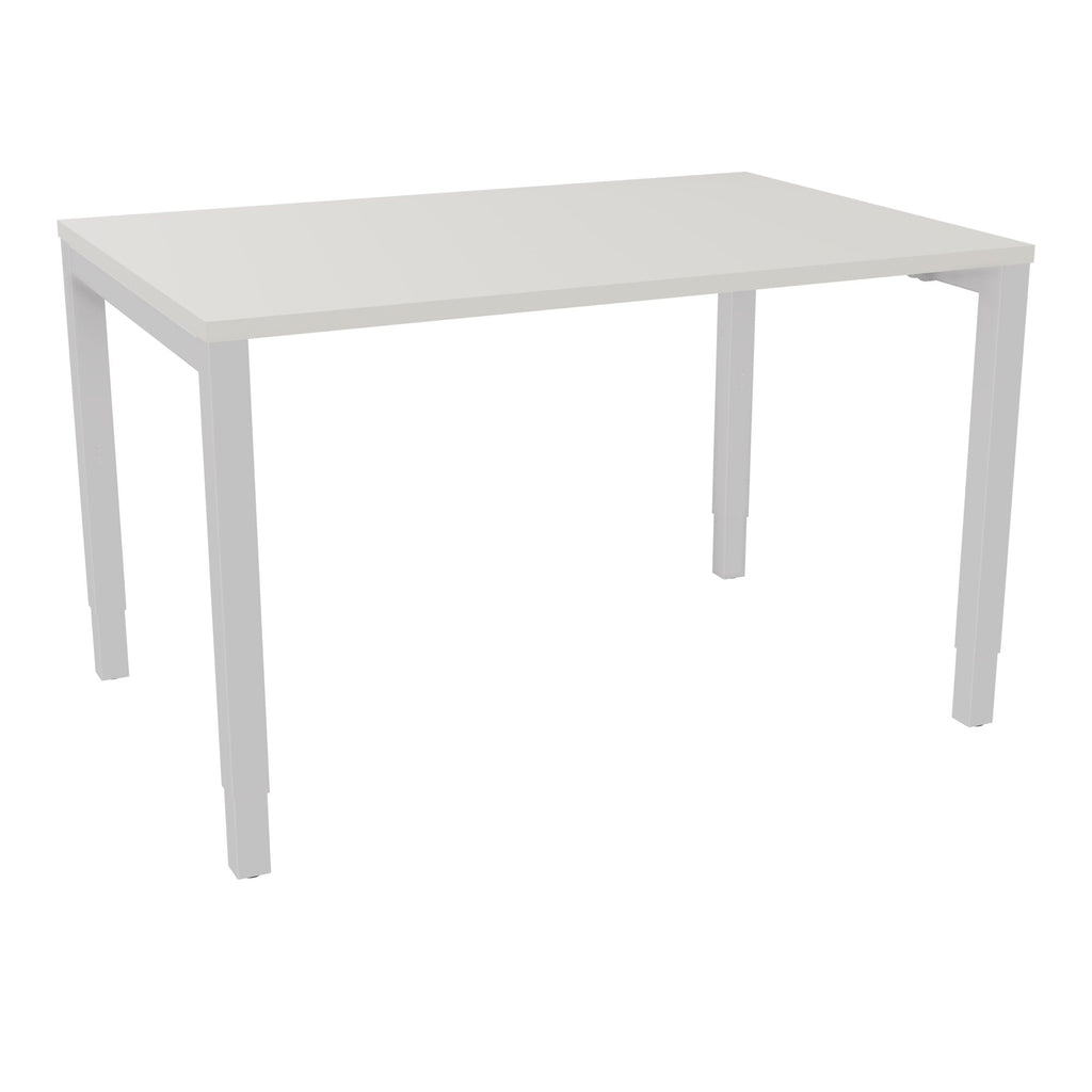 Bureau rectangle Arial - Plateau mélaminé gris brume