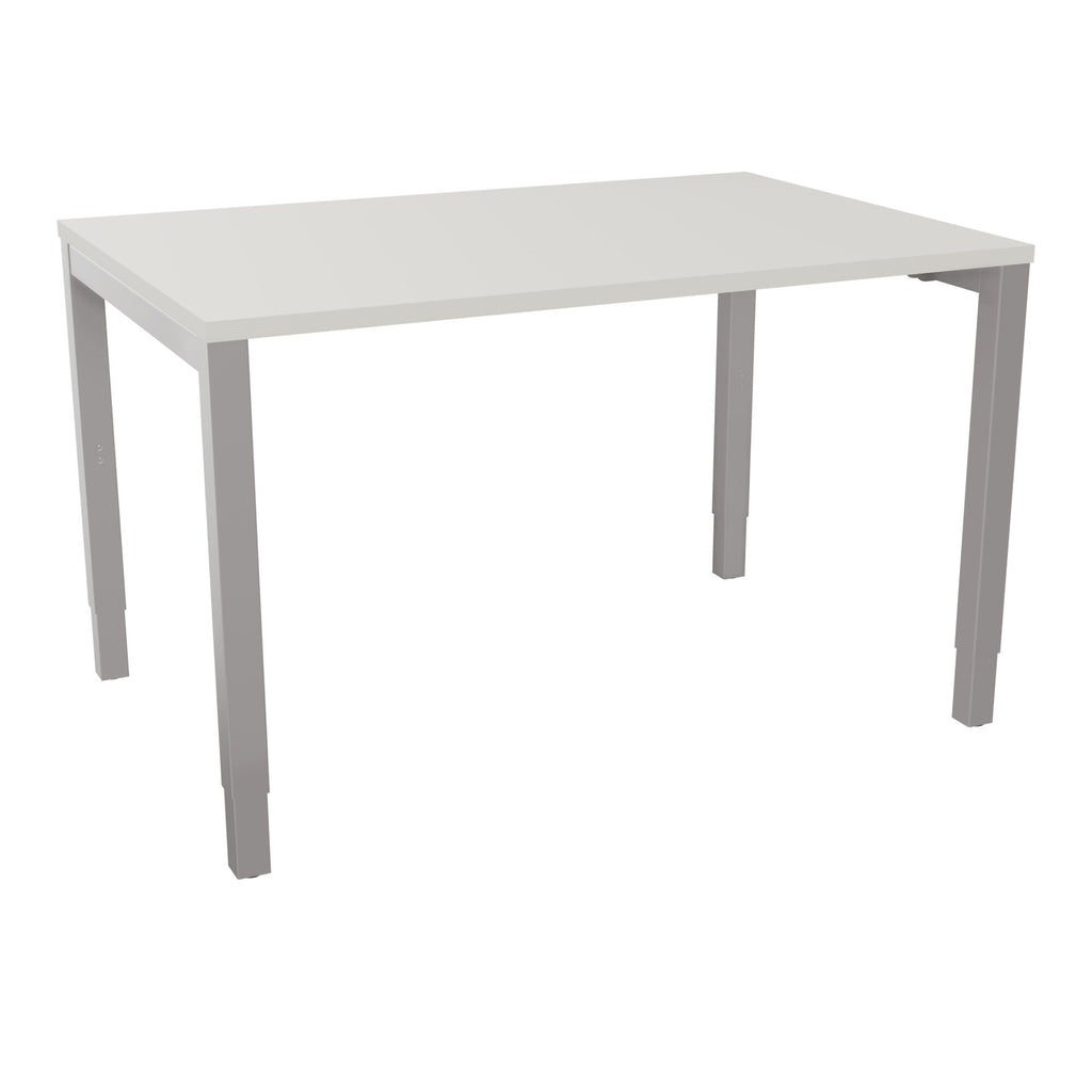 Bureau rectangle Arial - Plateau mélaminé gris brume