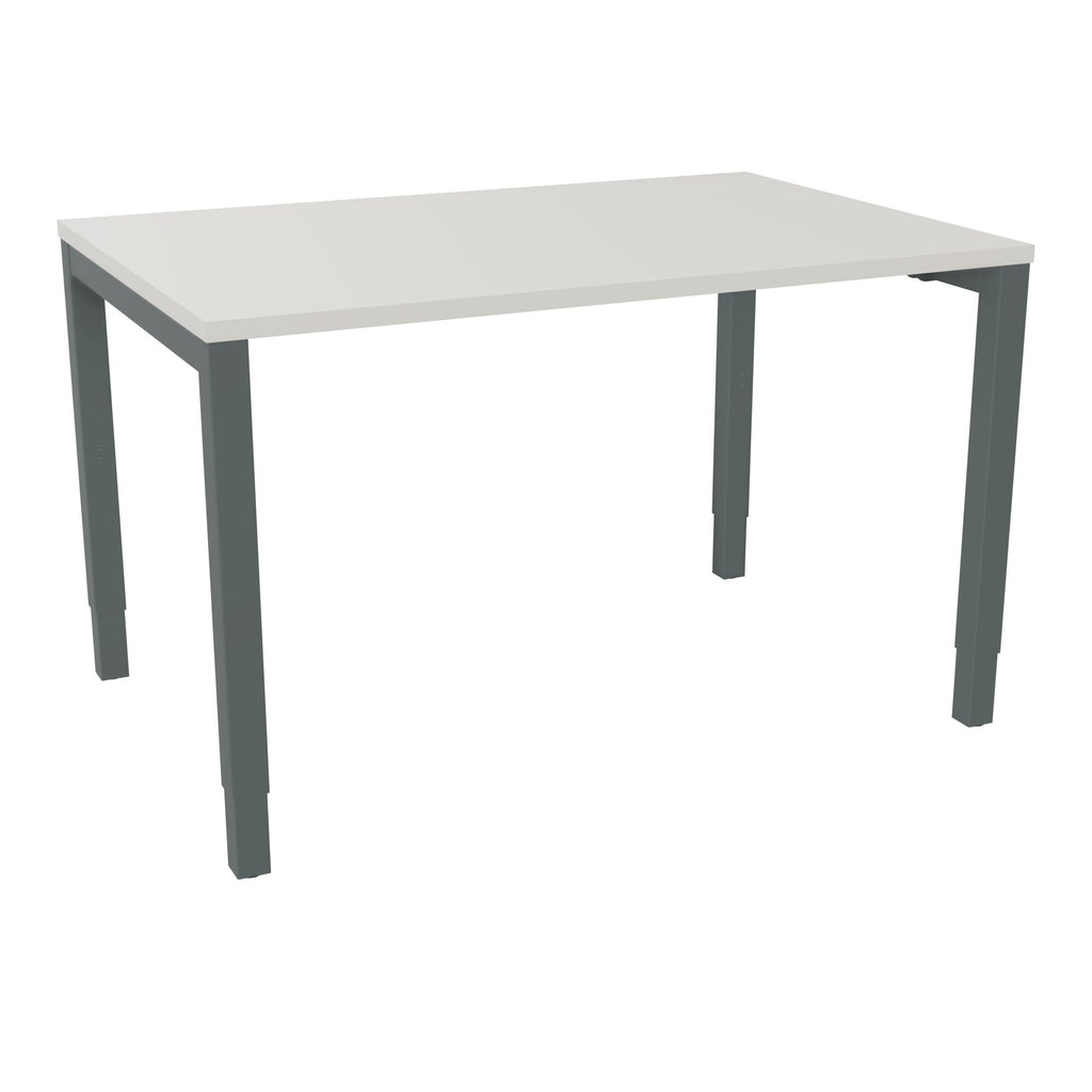 Bureau rectangle Arial - Plateau mélaminé gris brume