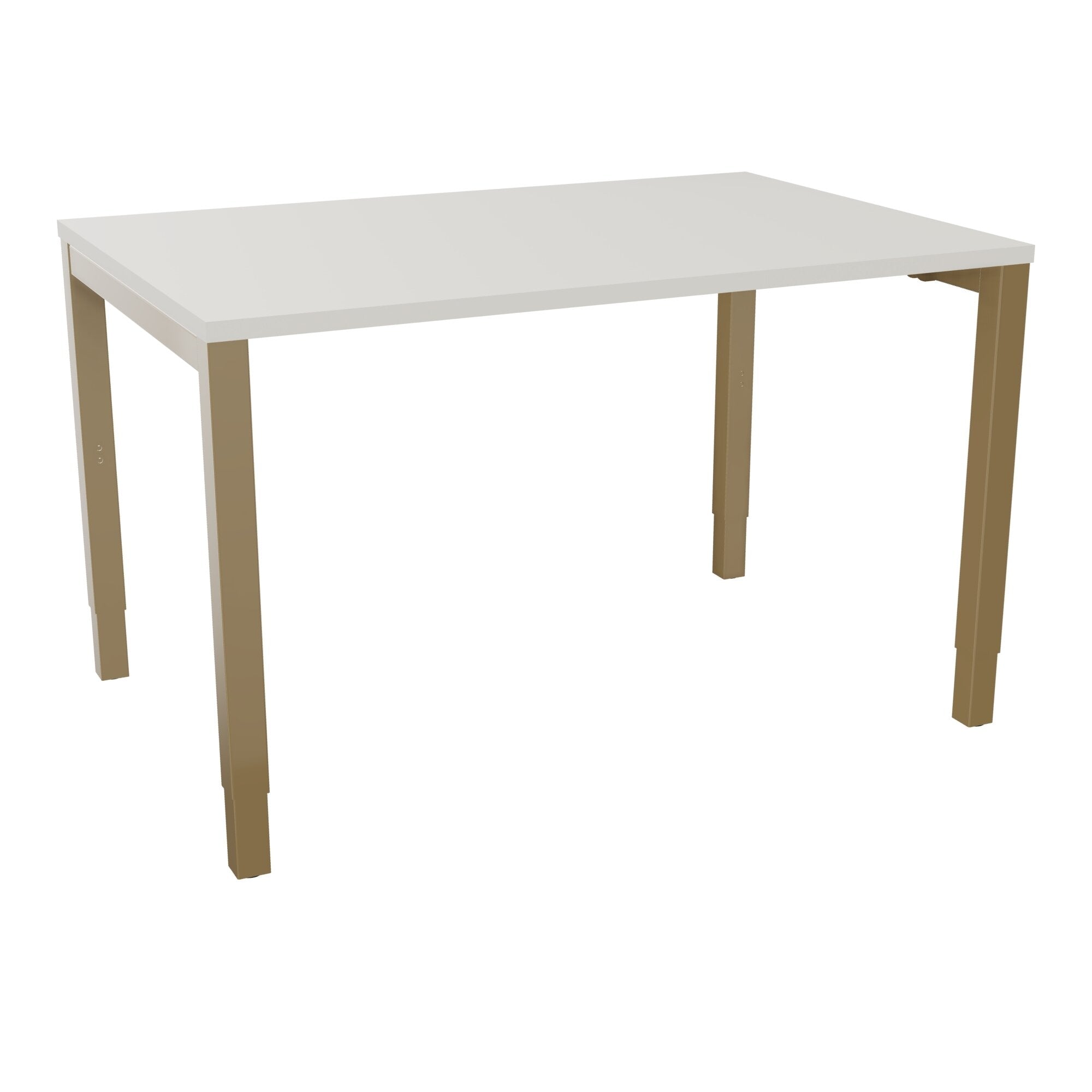 Bureau rectangle Arial - Plateau mélaminé gris brume