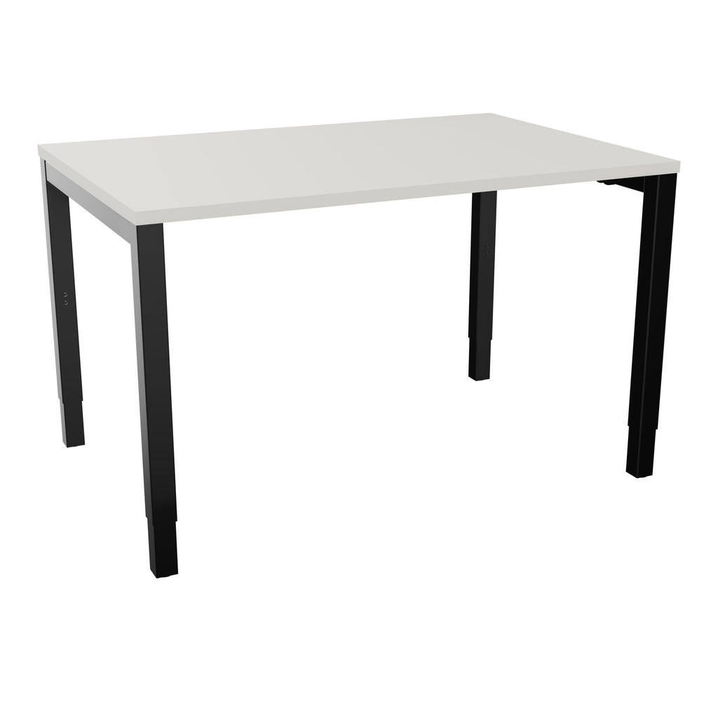 Bureau rectangle Arial - Plateau mélaminé gris brume