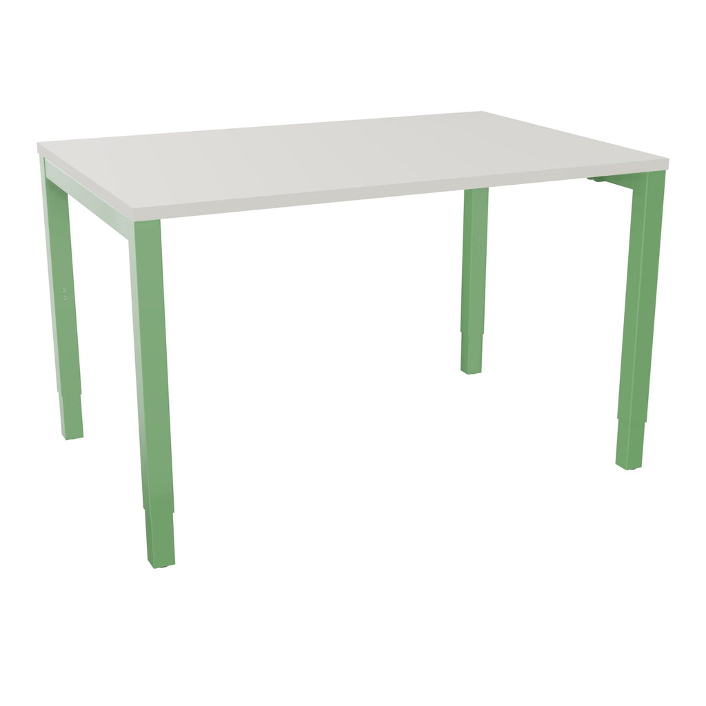 Bureau rectangle Arial - Plateau mélaminé gris brume