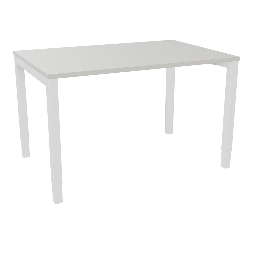 Bureau rectangle Arial - Plateau mélaminé gris perle