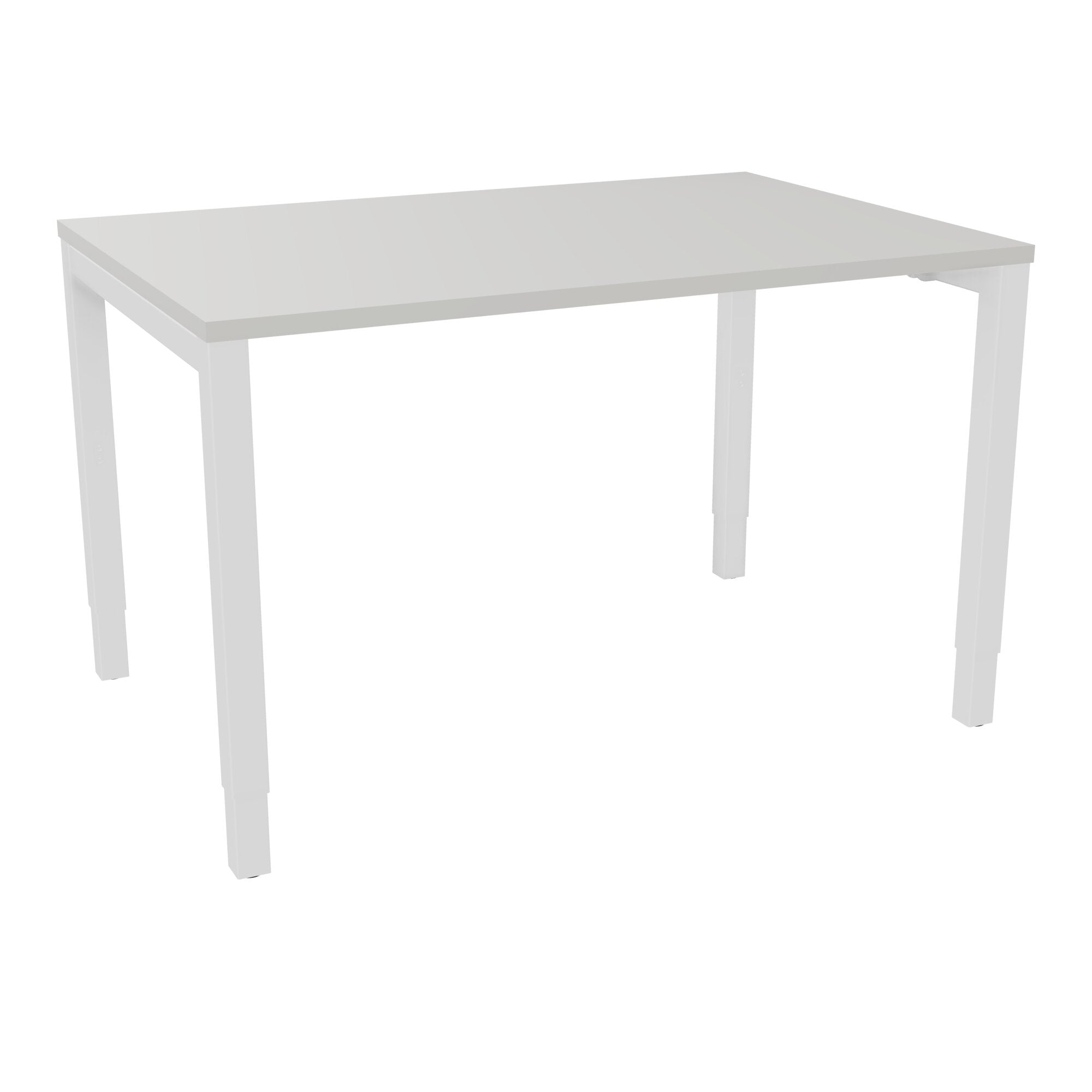 Bureau rectangle Arial - Plateau mélaminé gris perle