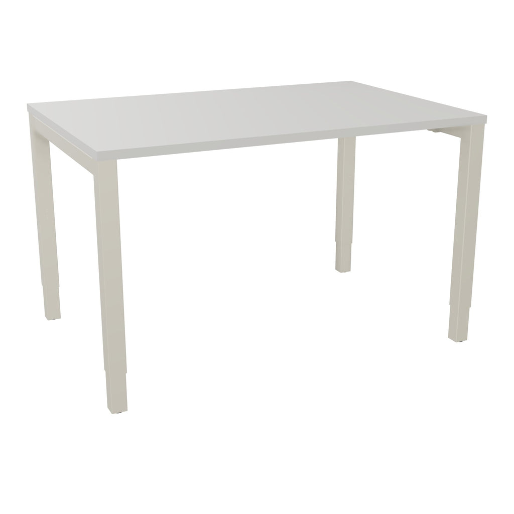 Bureau rectangle Arial - Plateau mélaminé gris perle