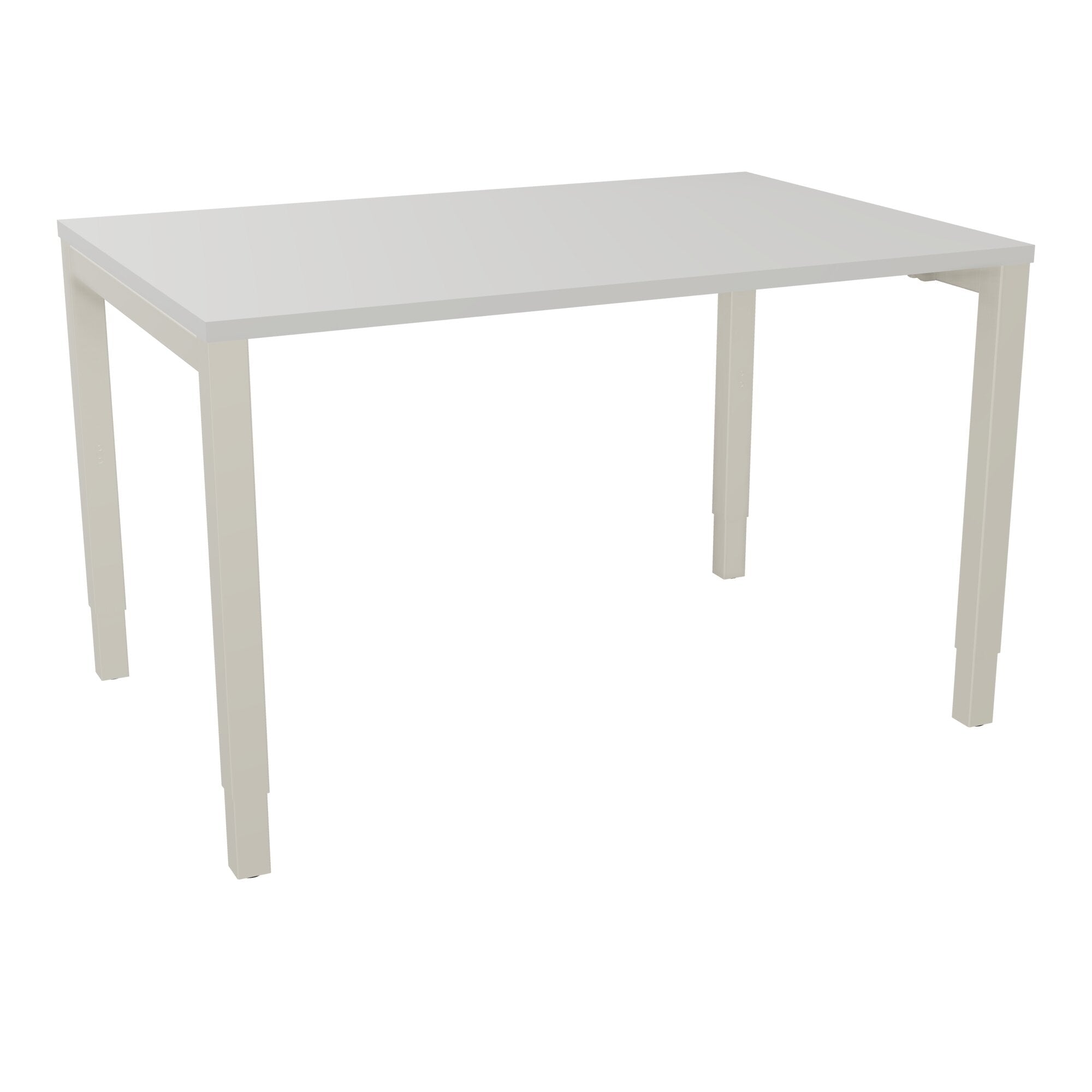 Bureau rectangle Arial - Plateau mélaminé gris perle