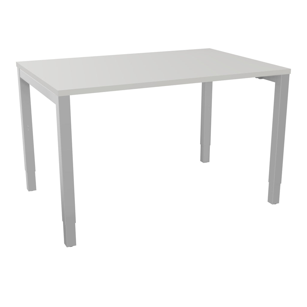 Bureau rectangle Arial - Plateau mélaminé gris perle