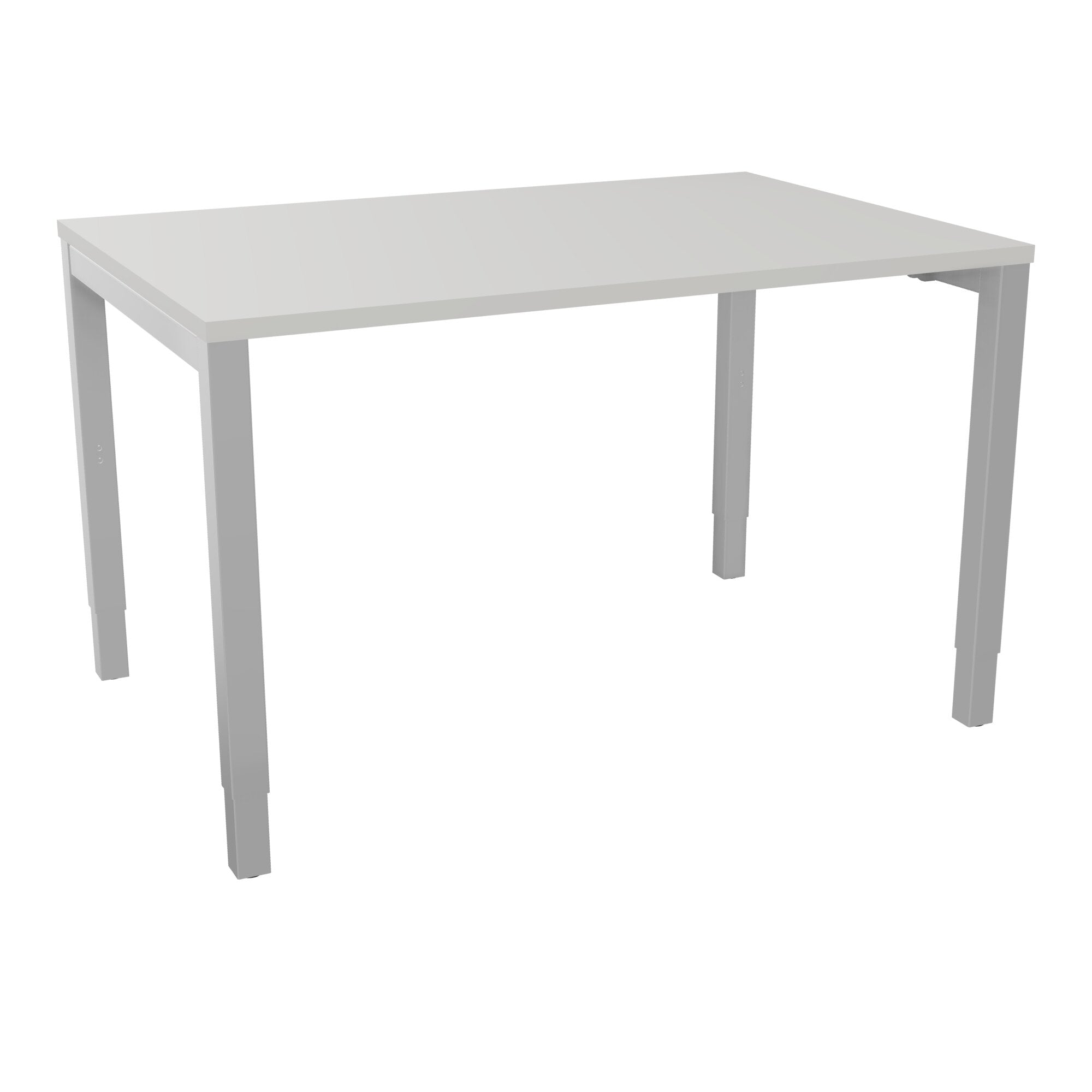 Bureau rectangle Arial - Plateau mélaminé gris perle